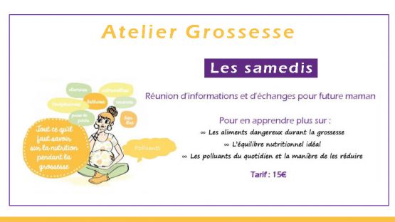 Atelier grossesse et nutrition